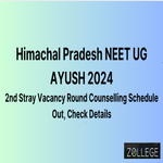 Himachal Pradesh NEET UG AYUSH 2024 Released Second Stray Vacancy Round Counselling Schedule